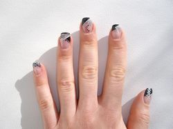 french noire et paillettes argents avec décos.JPG